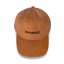 Load image into Gallery viewer, Manifest hat styled on model women, motivational embroidered cap