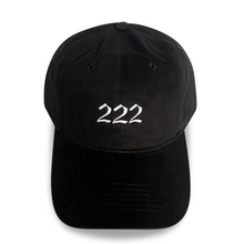 Load image into Gallery viewer, Angel Numbers hat styled on model, spiritual embroidered cap women, worn look
