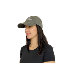 Load image into Gallery viewer, Blame It On My Daddy Issues hat flat lay, embroidered trucker cap