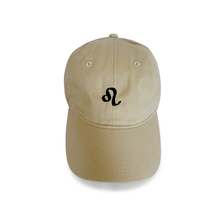 Load image into Gallery viewer, Zodiac Sign Leo embroidered khaki dad hat