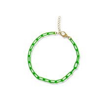 Load image into Gallery viewer, colorful gold bracelet women pop of color, tarnish-resistant vibrant jewelry