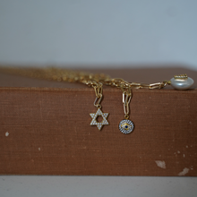 Load image into Gallery viewer, gold Good Energy pendant necklace women, tarnish-resistant meaningful jewelry