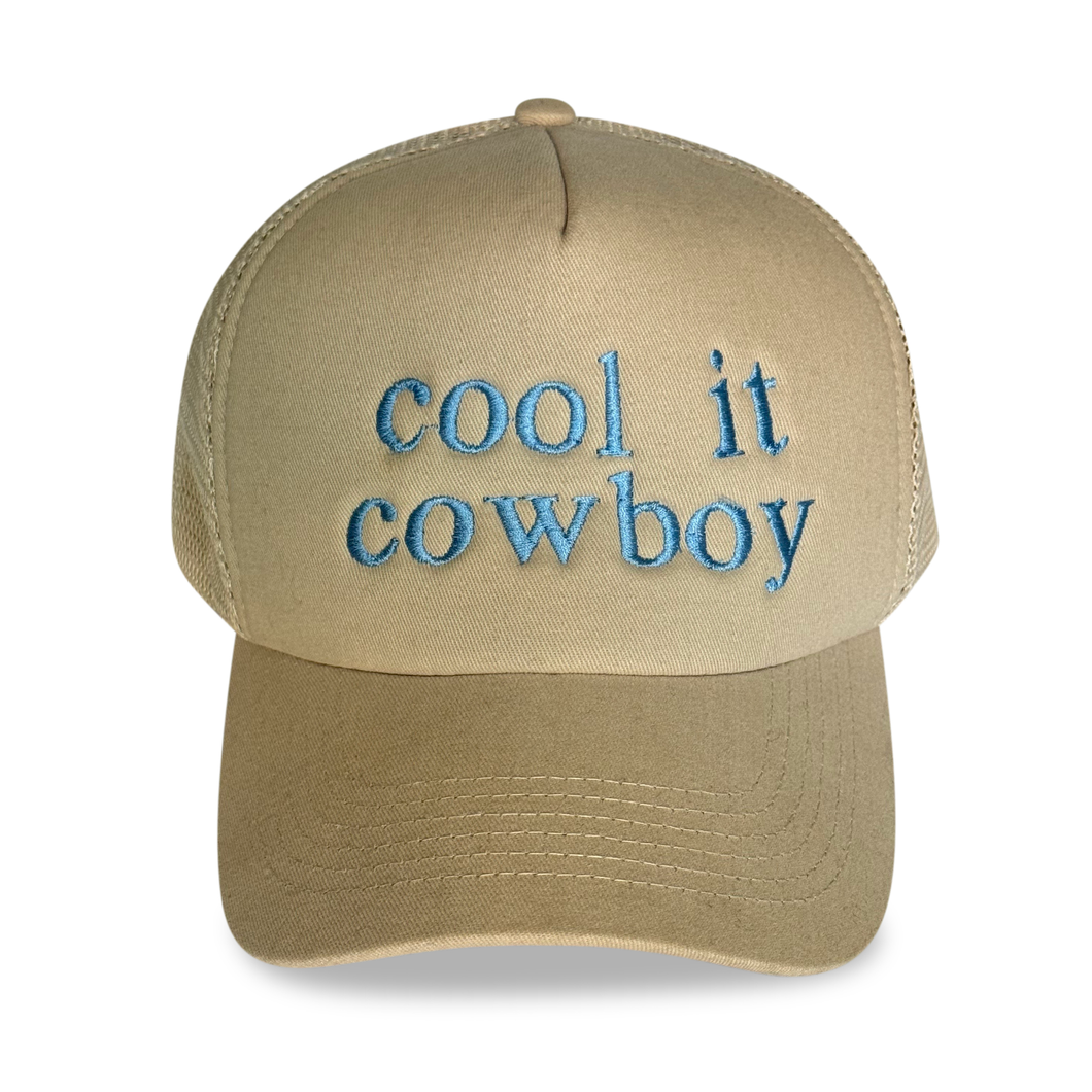 Cool It Cowboy - Sand Trucker Hat